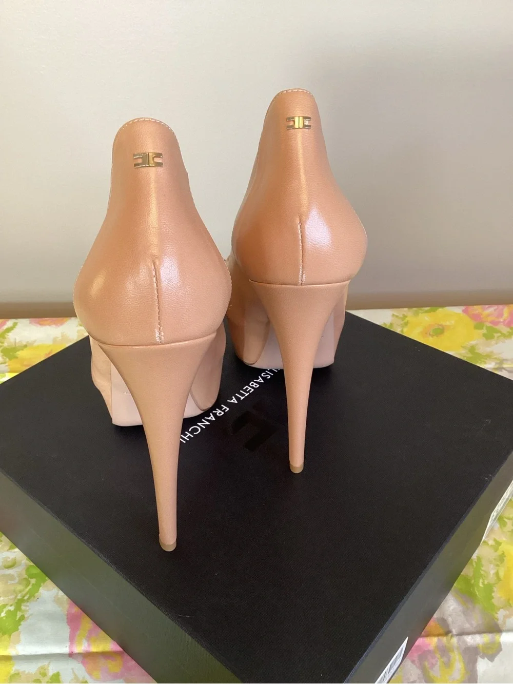 Elisabetta Franchi Nude Platform Stiletto Pump- Full Inclusion